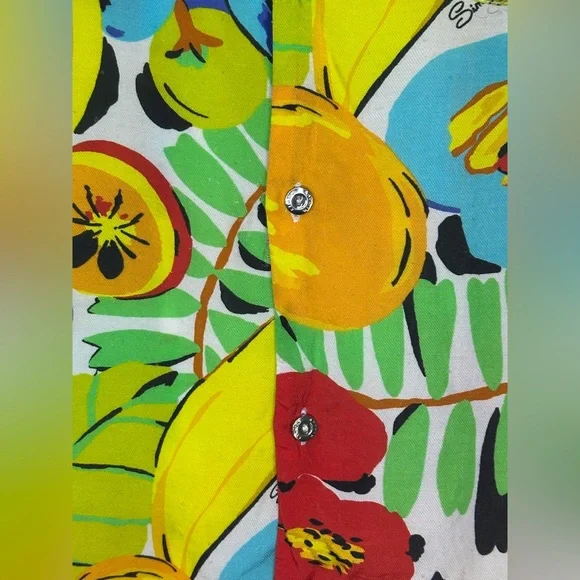 SIMON MILLER Zeem Graphic Fruit Print Shirt XL - flawed - Picture 5 of 10